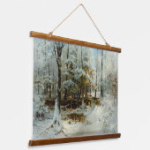静かな冬の午後ウィリアムブリスベイカー 吊り下げ型タペストリー (傾斜あり)