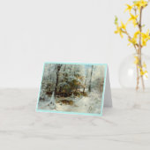 静かな冬の午後 カード (黄色い花)