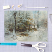 静かな冬の午後、デコページ 薄葉紙 (クラフト)