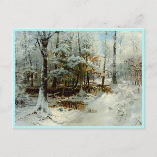 静かな冬の午後 ポストカード (正面)