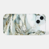 静かな冬の風景フォンケース iPhone 15ケース (裏面横)