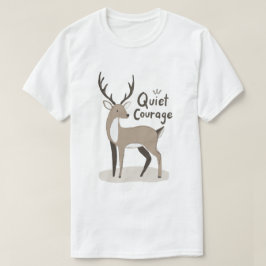 静かな勇気 鹿 Tシャツ