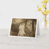 静かな反射 カード (黄色い花)