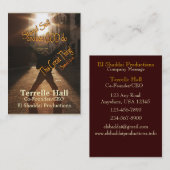 静かな名刺を立てて下さい 名刺 (正面/裏面)