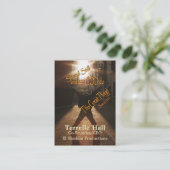 静かな名刺を立てて下さい 名刺 (スタンド正面)