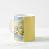 静かな喜びのひとときを大切に コーヒーマグカップ (正面左)