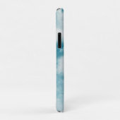 静かな地平線の夢 水彩 青と白 Case-Mate iPhoneケース (裏面/右)