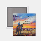 静かな報酬：西サンセットマグネット マグネット (正面/裏面)