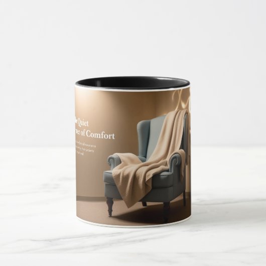 静かな場所を一口飲み マグカップ (中央)