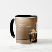 静かな場所を一口飲み マグカップ (正面左)