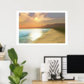 静かな場所プリント ポスター (ホームオフィス)