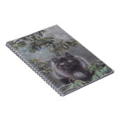 静かな場所 – 子猫とクモの巣のノートパソコン ノートブック (右側)