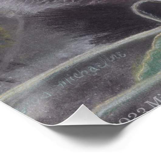 静かな場所 – 子猫とクモの巣のポスター ポスター (コーナー)