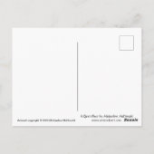 静かな場所 – 子猫とクモの巣はがき ポストカード (裏面)