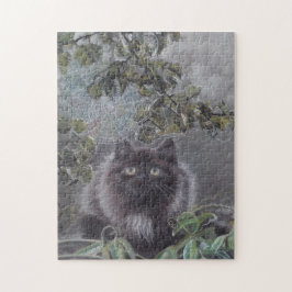 静かな場所 – 猫とクモの巣のパズル ジグソーパズル