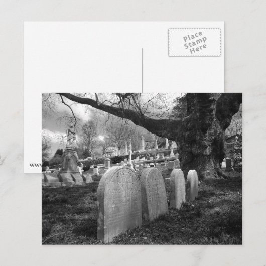 静かな墓地 ポストカード (正面/裏面)