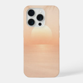 静かな夏の夕焼けとヤシの木の影 iPhone 15 PROケース