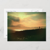 静かな夕べオンビーチ ポストカード (正面/裏面)