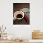 静かな夕べ- Send Coffee Art ポスター (キッチン)