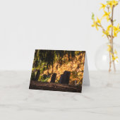 静かな夕日 カード (黄色い花)