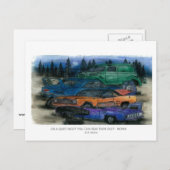 静かな夜に、彼らが錆びるのが聞こえる – MOPAR w- ポストカード (正面/裏面)