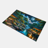 静かな夜の庭 ドアマット (アングル)