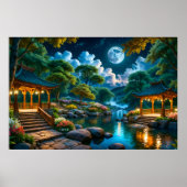 静かな夜の庭 ポスター (正面)