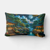 静かな夜の庭 ランバークッション (裏面)