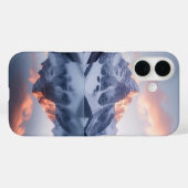 静かな夜明けのフィヨルド Case-Mate iPhoneケース (裏面 (横))