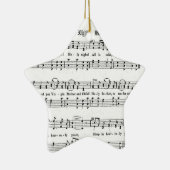 静かな夜神聖な夜楽譜のクリスマスの歌 セラミックオーナメント (右)