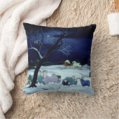 静かな夜神聖な夜1995年 クッション (ブランケット)