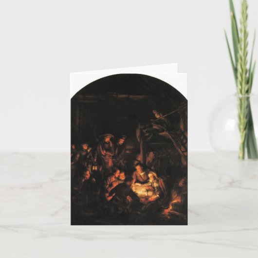 静かな夜-レンブラント1640. シーズンカード (正面)