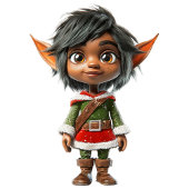 静かな女の子のクリスマスエルフ幼児用Tシャツ トドラーTシャツ