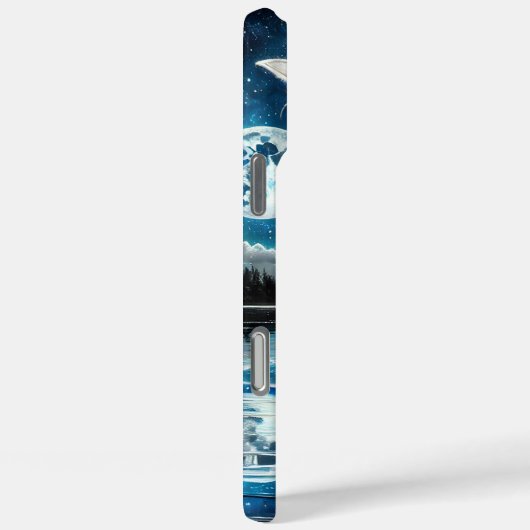 静かな女性のカーボーイナイトザフルムーン Case-Mate iPhoneケース (裏面 / 右)