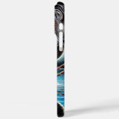 静かな女性のカーボーイナイトザフルムーン Case-Mate iPhoneケース (裏面 / 左)