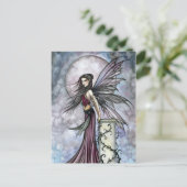 静かな妖精ファンタジーアートハガキ ポストカード (スタンド正面)