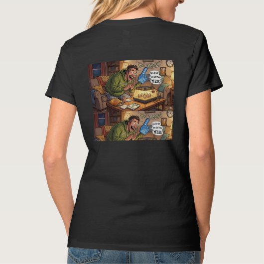 静かな孵化の夜 Tシャツ (裏面)