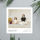 静かな家族の写真クリスマスホリデーを釘付け カード