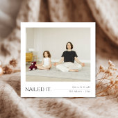 静かな家族の写真クリスマスホリデーを釘付け カード