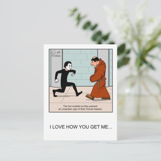 "静かな尊敬" ポストカード (スタンド正面)