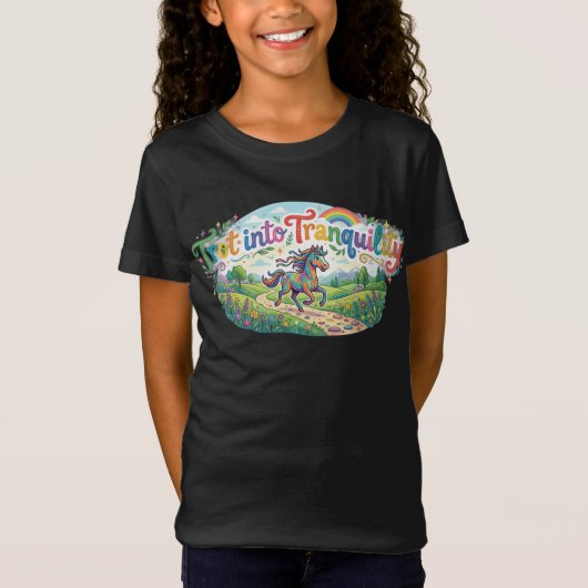静かな小走り Tシャツ (正面)