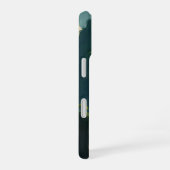 静かな山の滝の風景 iPhone 16ケース (右側面)