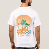 静かな島 Tシャツ (裏面)