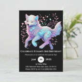 静かな庭のオオカミの誕生日 招待状 (スタンド正面)
