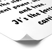 静かな強感動的さのミニ詩 ポスター (角)