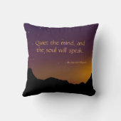 静かな心の感動的引用文 クッション (裏面)