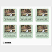 静かな感動的勇気 スクエアシール (シート)