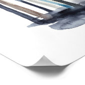 静かな抽象芸術の木 ポスター (角)