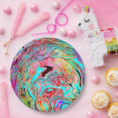 静かな抽象芸術流動的な芸術 ペーパープレート (パーティー)