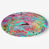 静かな抽象芸術流動的な芸術 ペーパープレート (アングル)